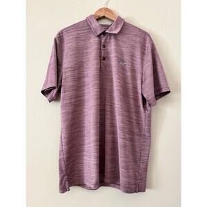 Greg Norman Heathered Burgundy Golf Polo Lightweight Attack Life Line | Size XL